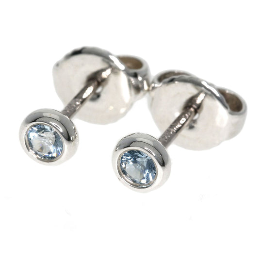 TIFFANY&Co. Pierce SV Silver ByTheYard Aquamarine Women Used Authentic