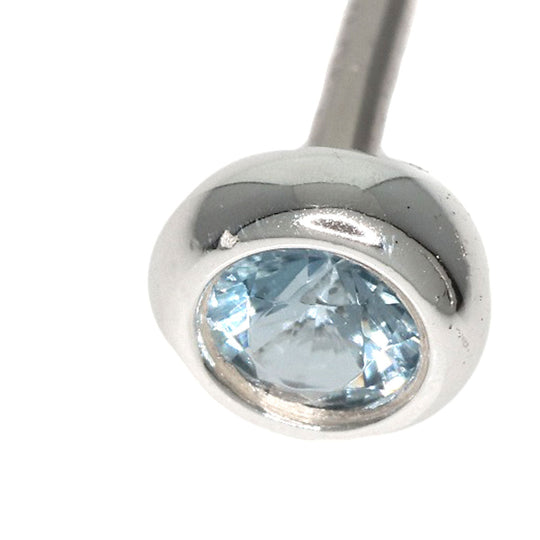 TIFFANY&Co. Pierce SV Silver ByTheYard Aquamarine Women Used Authentic