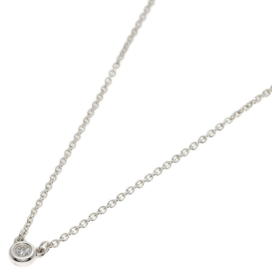TIFFANY&Co. Necklace SV Silver By the yard diamond Women Used Authentic