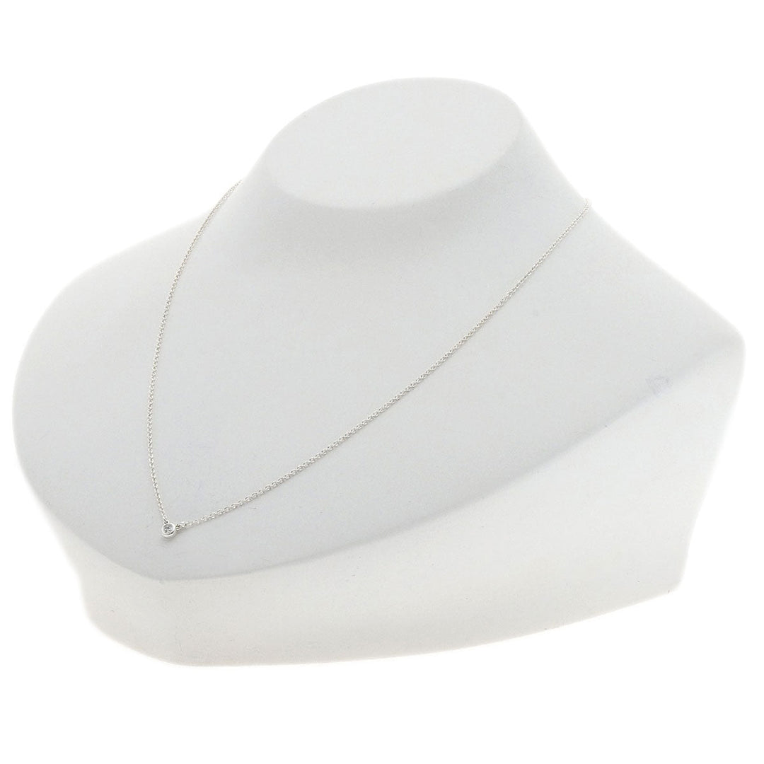 TIFFANY&Co. Necklace SV Silver By the yard diamond Women Used Authentic