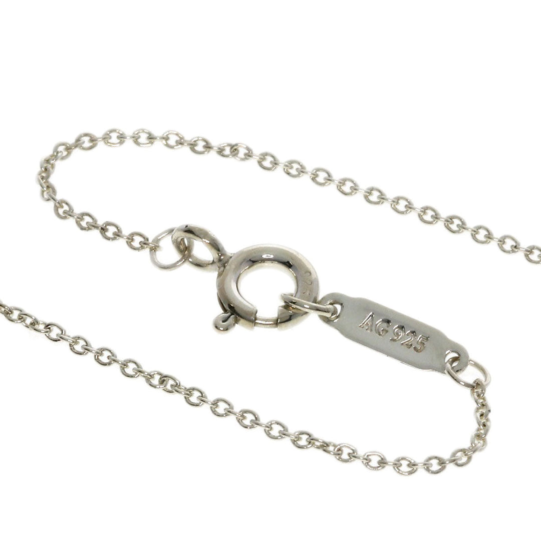 TIFFANY&Co. Necklace SV Silver Beads Heart Key Women Used Authentic