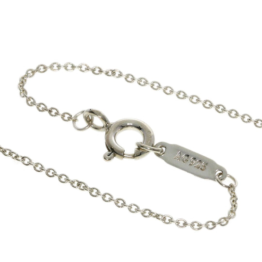 TIFFANY&Co. Necklace SV Silver Beads Heart Key Women Used Authentic