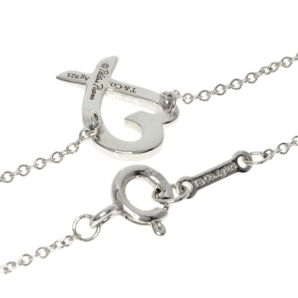 TIFFANY&Co. Necklace SV Silver Mini Loving Heart Women Used Authentic