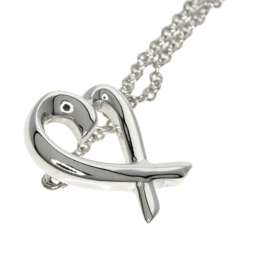 TIFFANY&Co. Necklace SV Silver Mini Loving Heart Women Used Authentic