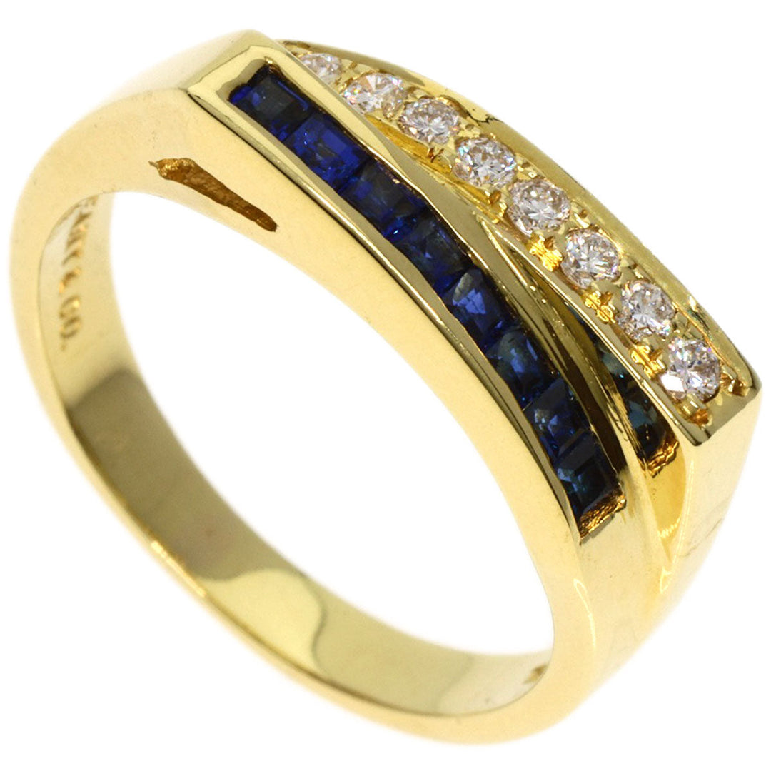 TIFFANY&Co. Ring 18K Yellow Gold gold Sapphire diamond Women Used Authentic