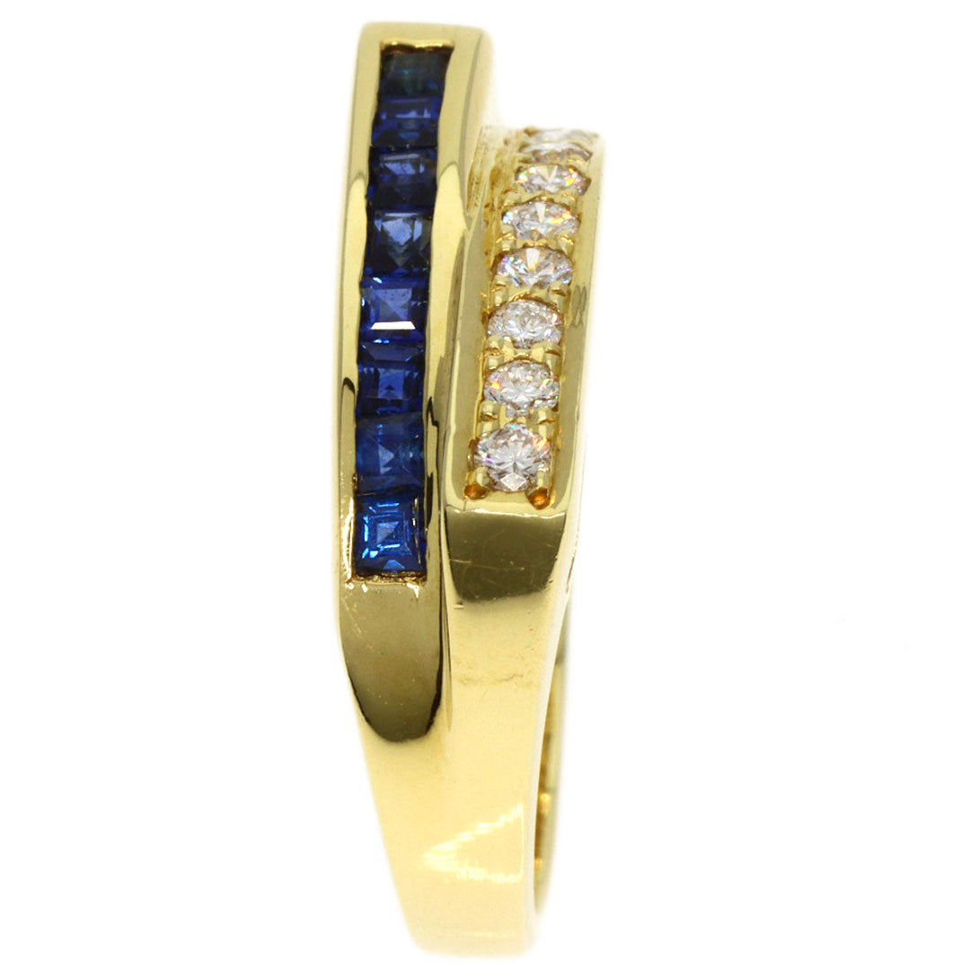 TIFFANY&Co. Ring 18K Yellow Gold gold Sapphire diamond Women Used Authentic