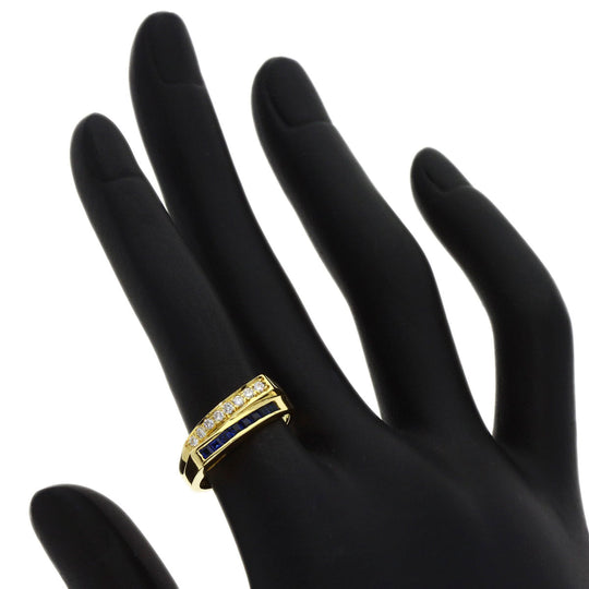 TIFFANY&Co. Ring 18K Yellow Gold gold Sapphire diamond Women Used Authentic