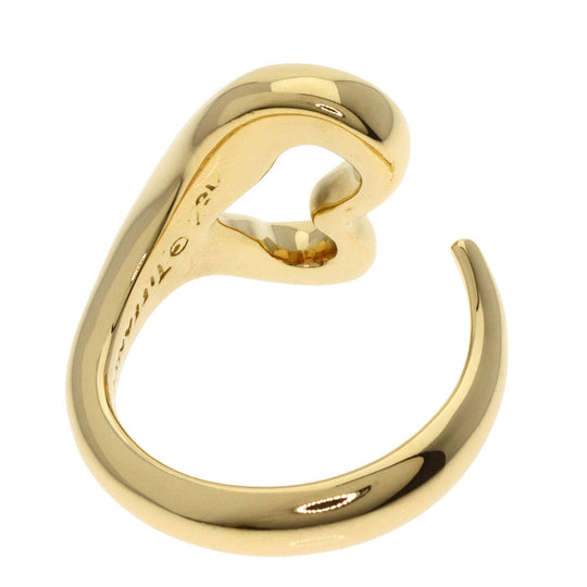 TIFFANY&Co. Ring 18K Yellow Gold gold Open heart Women Used Authentic