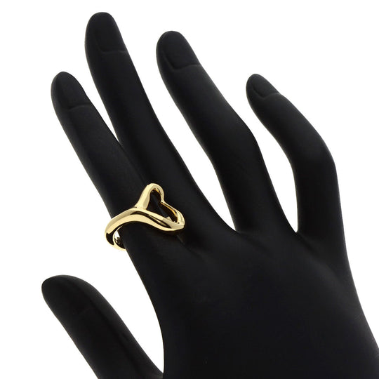 TIFFANY&Co. Ring 18K Yellow Gold gold Open heart Women Used Authentic