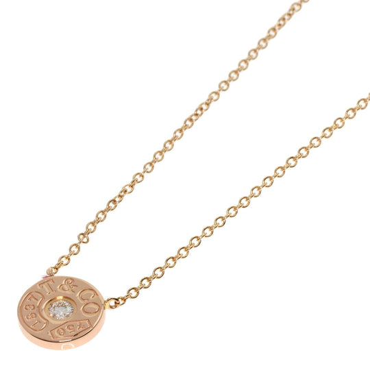 TIFFANY&Co. Necklace 18K Pink Gold gold 1837 Circle 1P Diamond