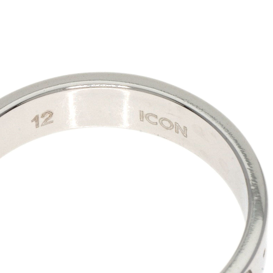 GUCCI Ring K18WG Silver Icon ring # 12 Women Used Authentic