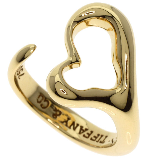 TIFFANY&Co. Ring 18K Yellow Gold gold Open heart Women Used Authentic