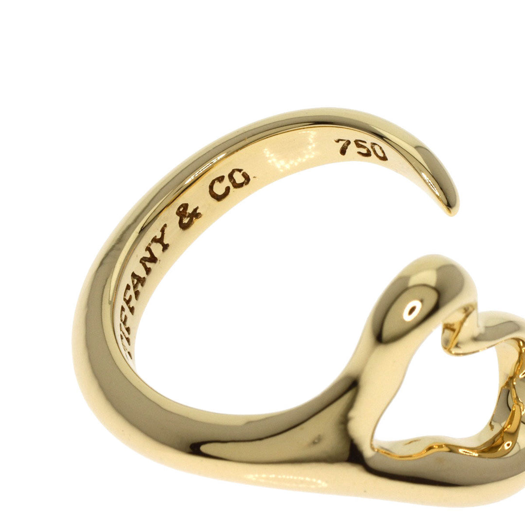 TIFFANY&Co. Ring 18K Yellow Gold gold Open heart Women Used Authentic