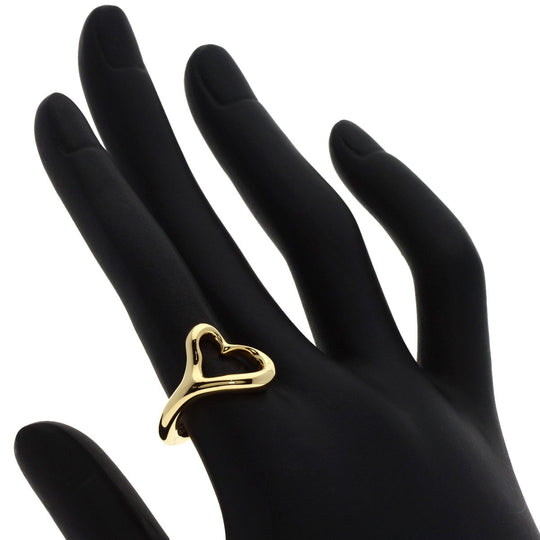 TIFFANY&Co. Ring 18K Yellow Gold gold Open heart Women Used Authentic