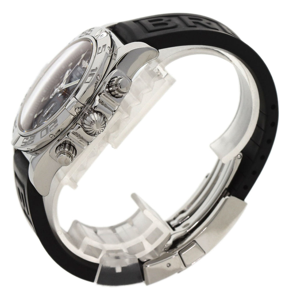 BREITLING Watches Mechanical Automatic AB0110 Stainless Steel Silver Chrono mat 44 blue dial