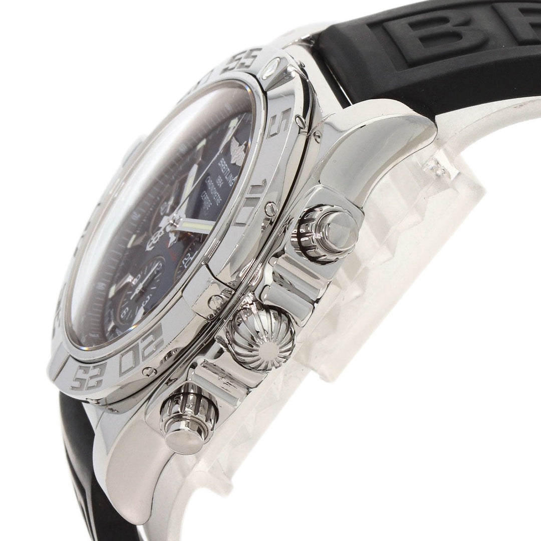 BREITLING Watches Mechanical Automatic AB0110 Stainless Steel Silver Chrono mat 44 blue dial