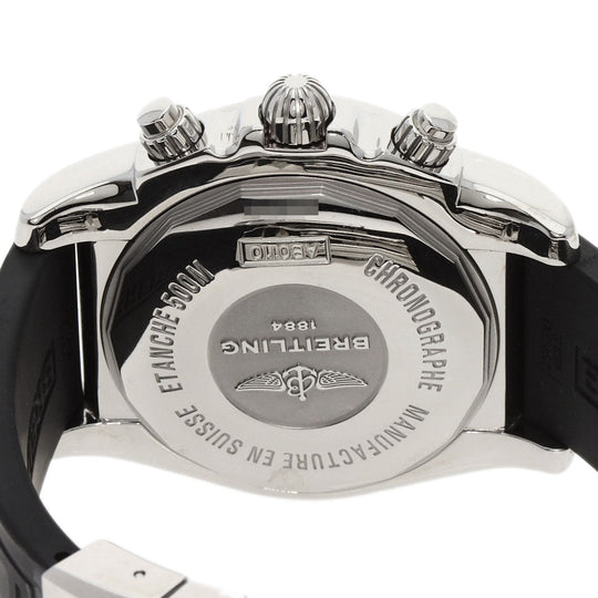 BREITLING Watches Mechanical Automatic AB0110 Stainless Steel Silver Chrono mat 44 blue dial