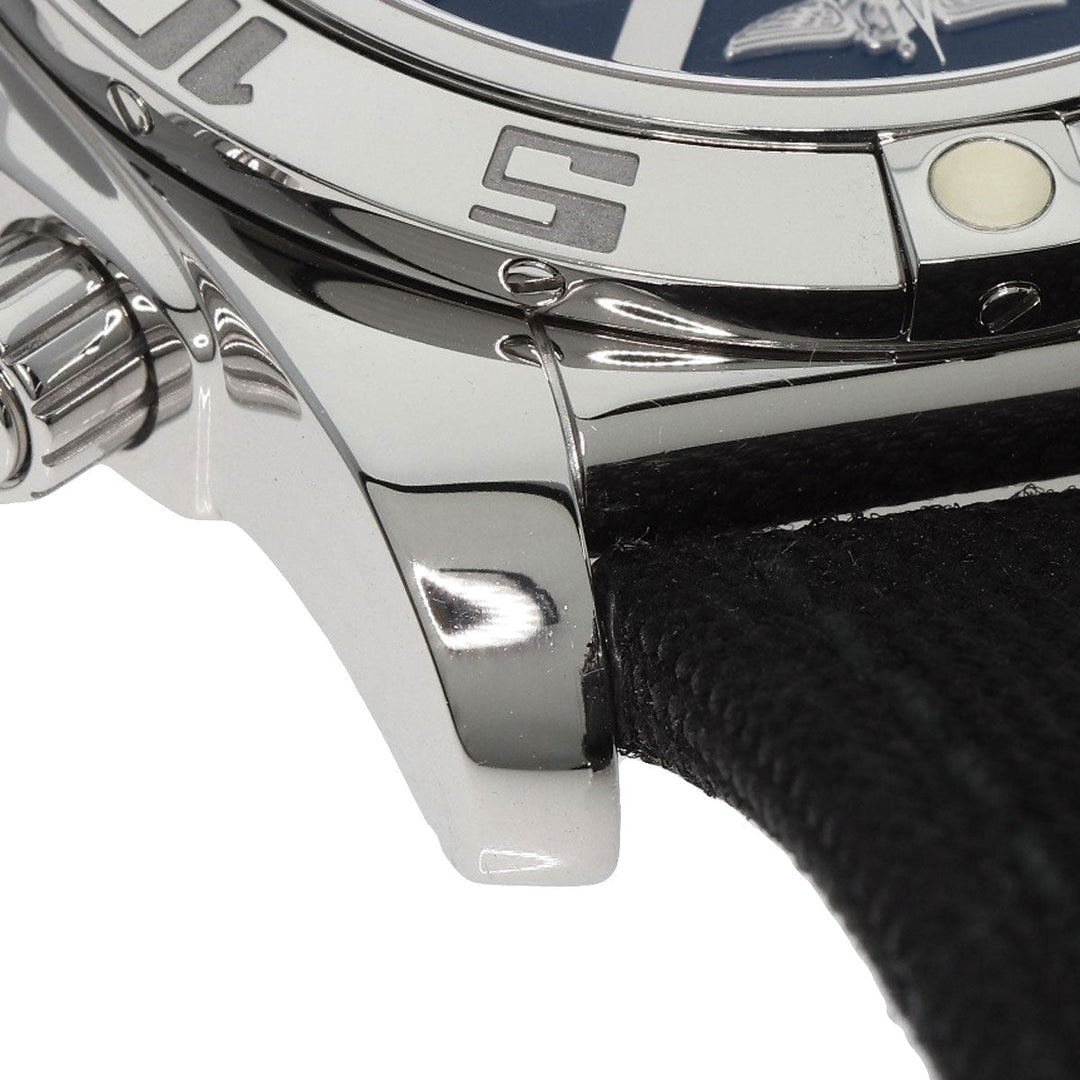 BREITLING Watches AB0110 Stainless Steel, Canvas Silver Chrono mat 44 mens Used Authentic