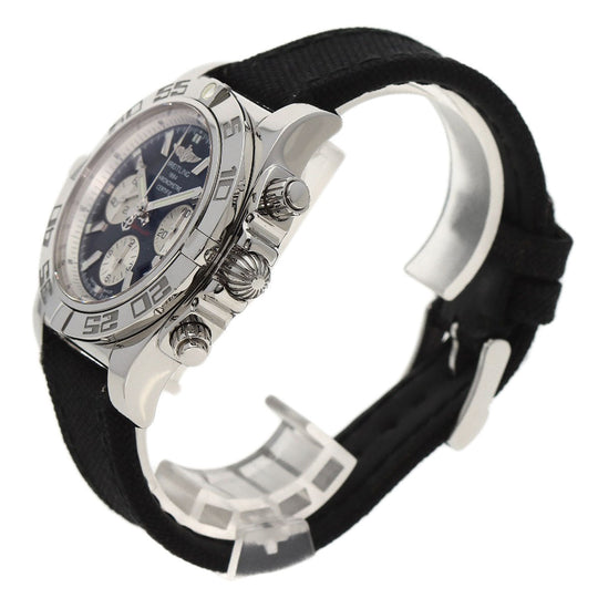 BREITLING Watches AB0110 Stainless Steel, Canvas Silver Chrono mat 44 mens Used Authentic