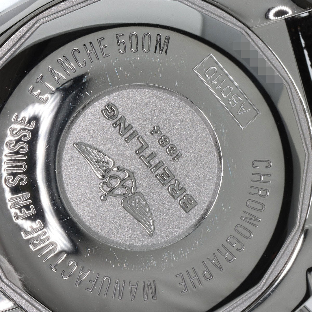 BREITLING Watches AB0110 Stainless Steel, Canvas Silver Chrono mat 44 mens Used Authentic