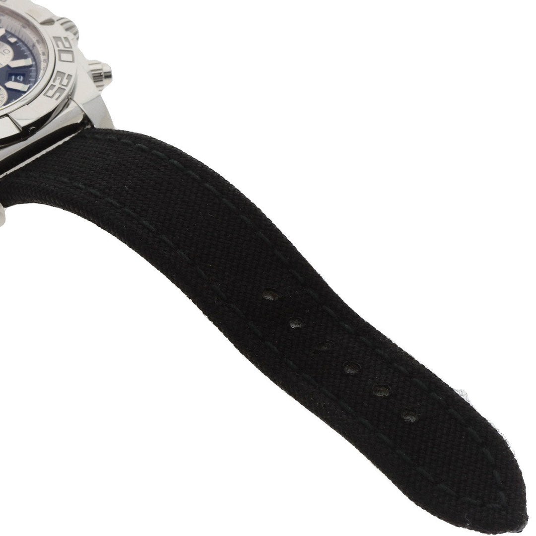 BREITLING Watches AB0110 Stainless Steel, Canvas Silver Chrono mat 44 mens Used Authentic