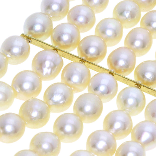 MIKIMOTO bracelet 18K Yellow Gold white Akoya pearl Pearl