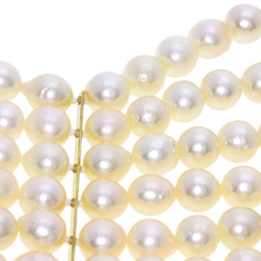 MIKIMOTO bracelet 18K Yellow Gold white Akoya pearl Pearl