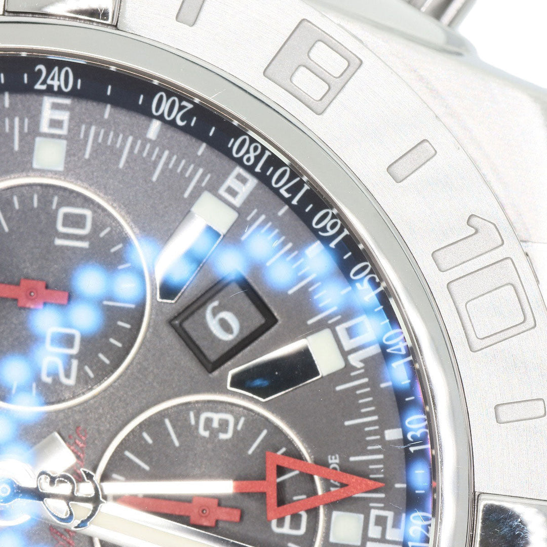 BREITLING Watches Mechanical Automatic S041B48PS Stainless Steel , Stainless Steel Silver Chronomat GMT Limited Edition, limited to 2000 pieces worldwide black dial mens Used Authentic