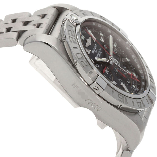 BREITLING Watches Mechanical Automatic S041B48PS Stainless Steel , Stainless Steel Silver Chronomat GMT Limited Edition, limited to 2000 pieces worldwide black dial mens Used Authentic