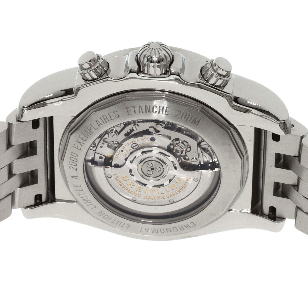 BREITLING Watches Mechanical Automatic S041B48PS Stainless Steel , Stainless Steel Silver Chronomat GMT Limited Edition, limited to 2000 pieces worldwide black dial mens Used Authentic