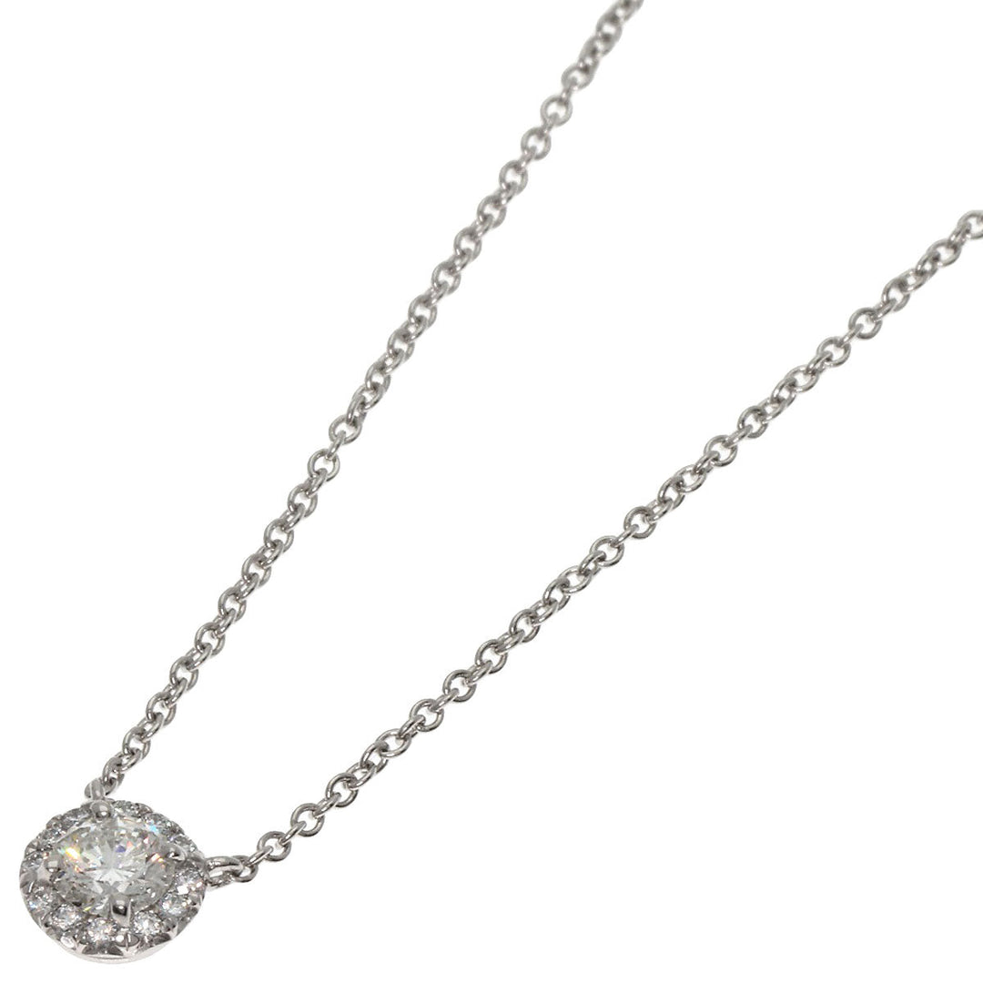 TIFFANY&Co. Necklace PT950 Silver Sorest diamond
