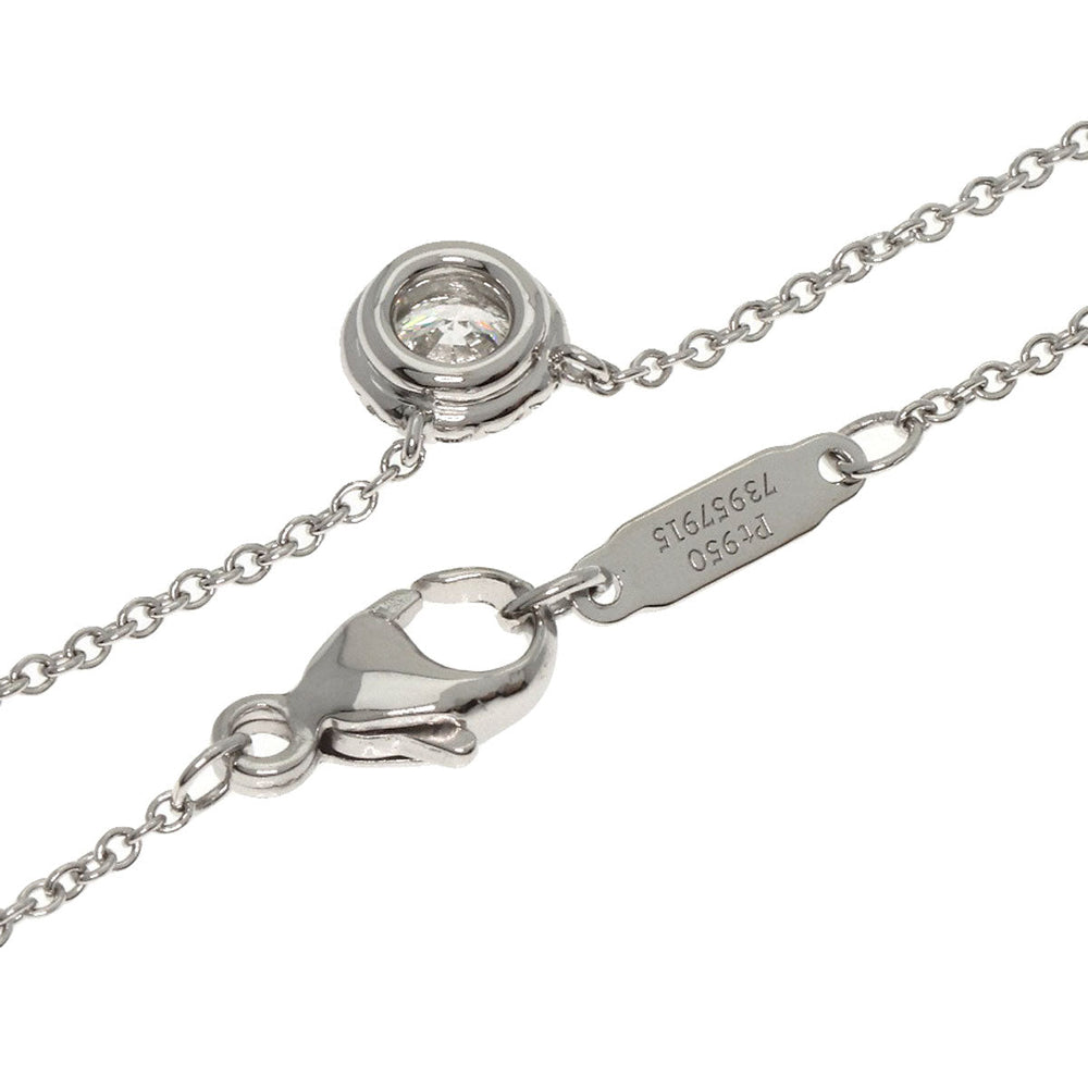 TIFFANY&Co. Necklace PT950 Silver Sorest diamond