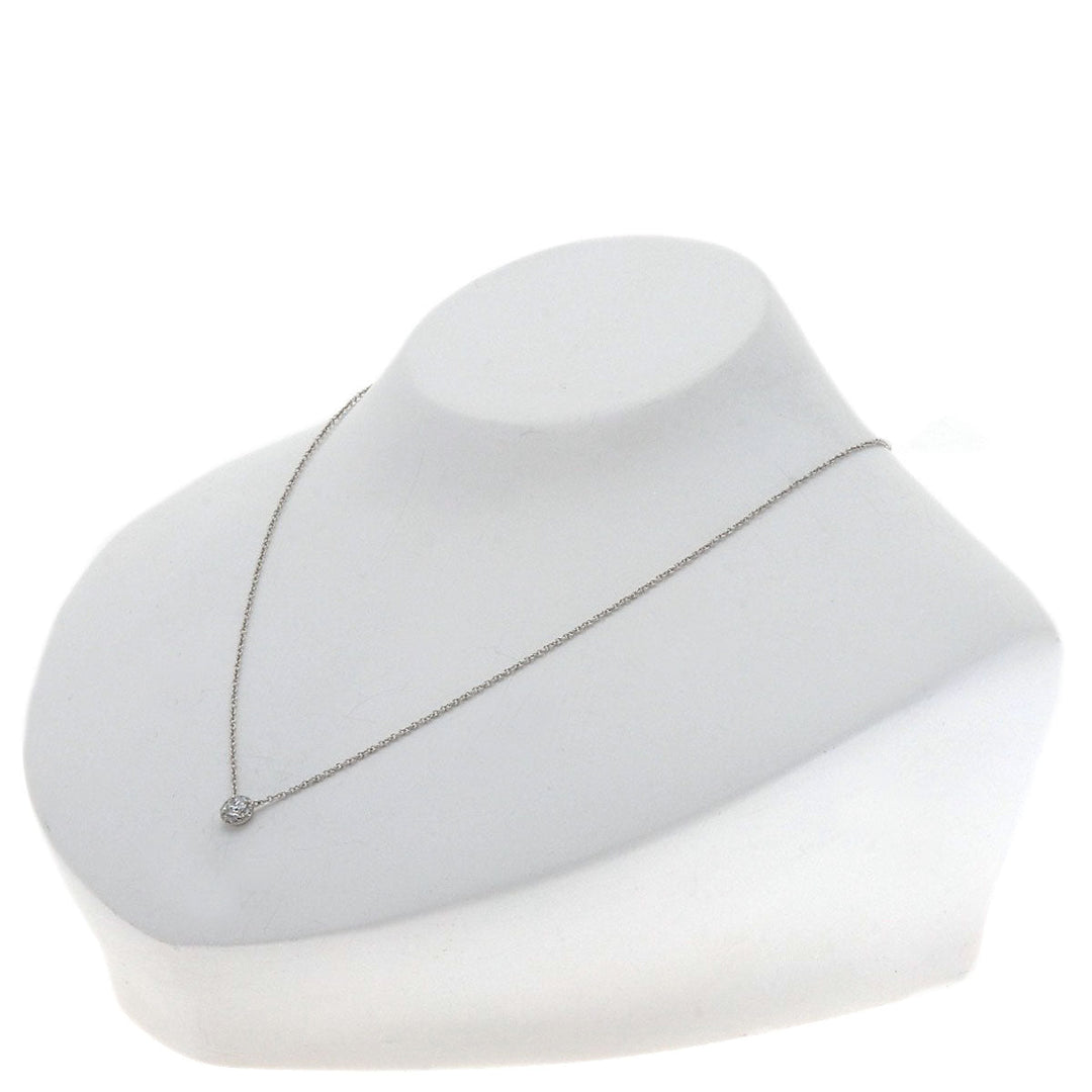 TIFFANY&Co. Necklace PT950 Silver Sorest diamond