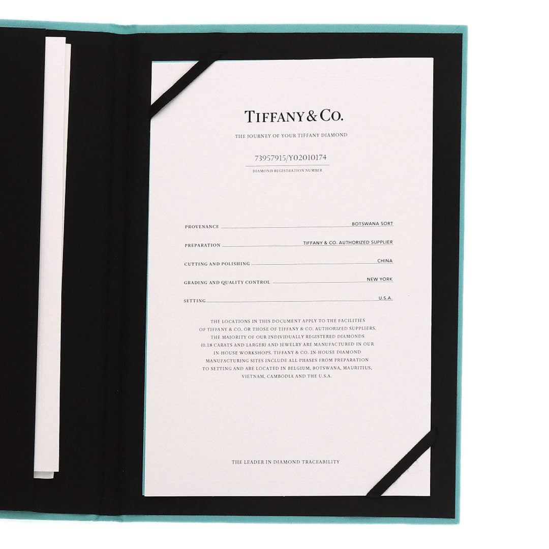 TIFFANY&Co. Necklace PT950 Silver Sorest diamond