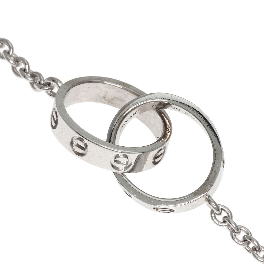 CARTIER Necklace K18WG Silver Baby love