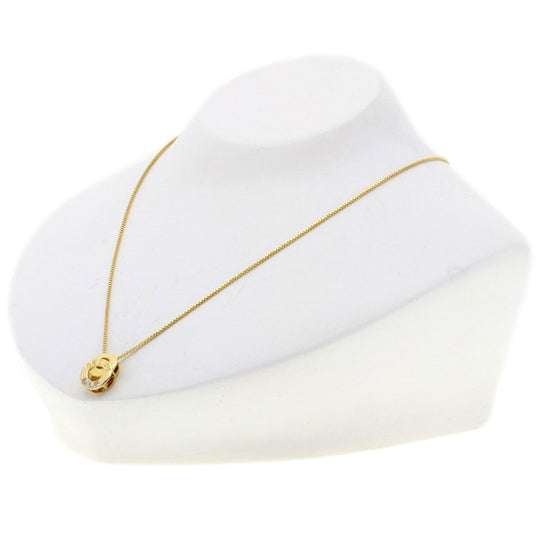 CELINE Necklace 18K Yellow Gold gold diamond Women Used Authentic