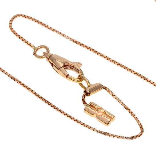 GUCCI Necklace 18K Pink Gold gold Infinity Women Used Authentic