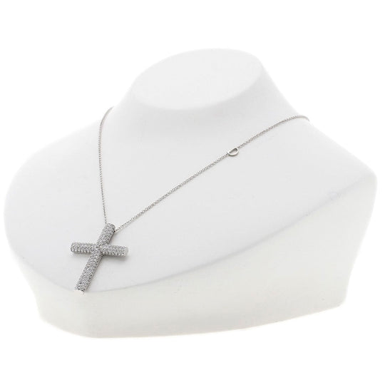 Damiani Necklace K18WG Silver full pavé diamonds