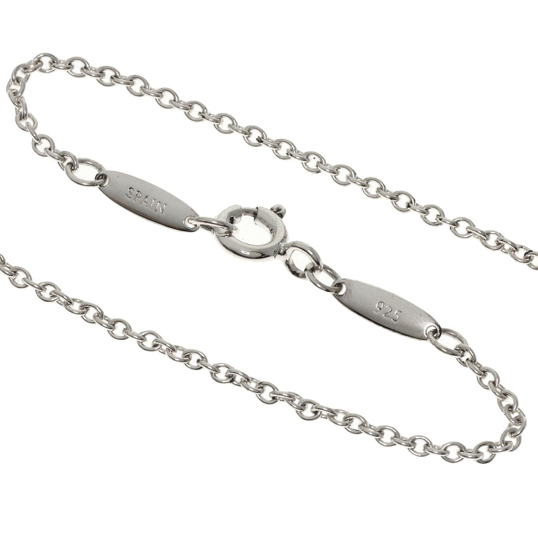 TIFFANY&Co. Necklace SV Silver Open heart Women Used Authentic