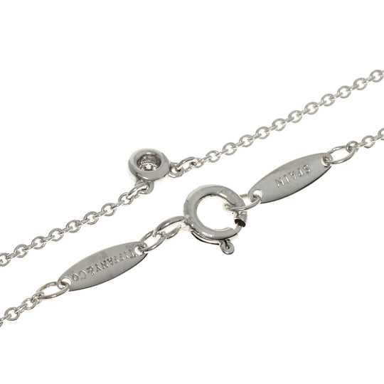 TIFFANY&Co. Necklace SV Silver By the yard 1P diamond Women Used Authentic
