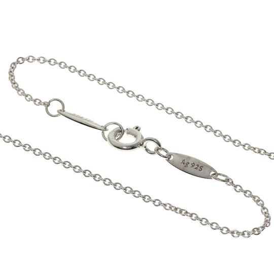 TIFFANY&Co. Necklace SV Silver By the yard 1P diamond Women Used Authentic