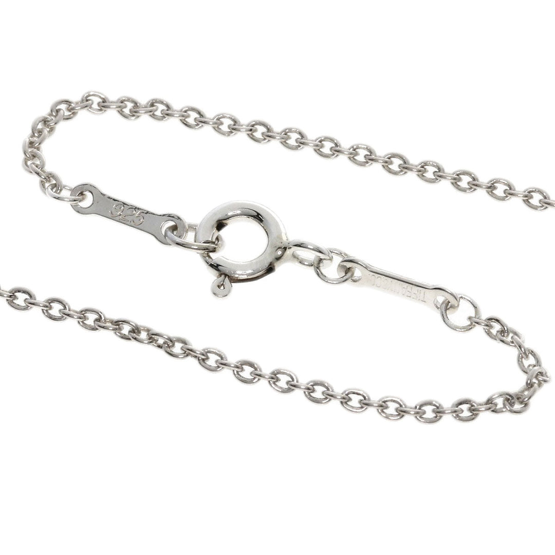 TIFFANY&Co. Necklace SV Silver Open heart Women Used Authentic