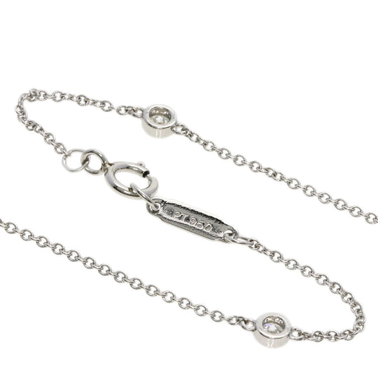 TIFFANY&Co. Necklace PT950 Silver Jazz Cross Diamond