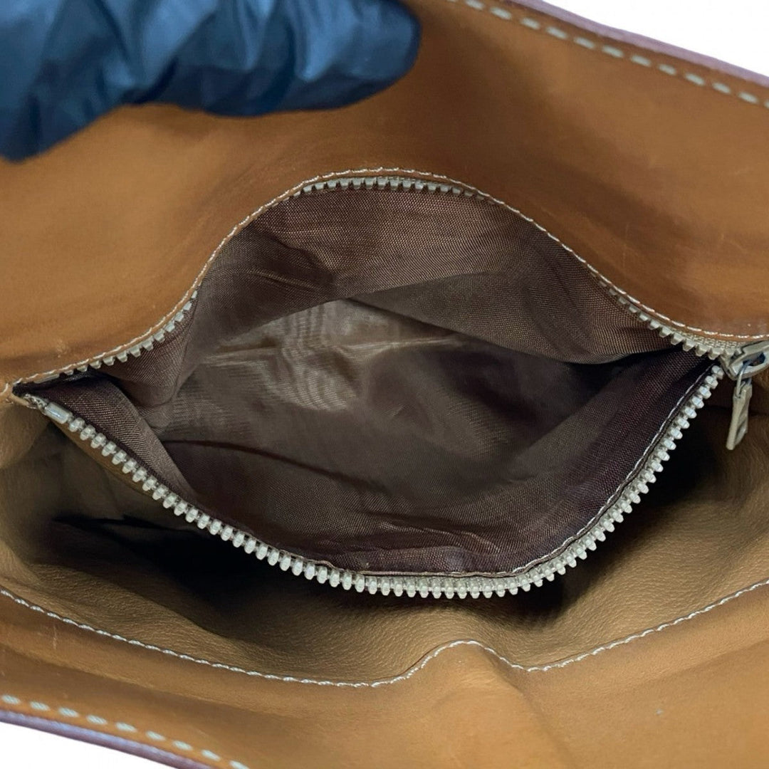 CELINE Shoulder Bag leather Brown