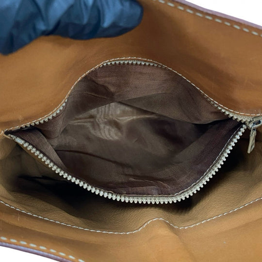 CELINE Shoulder Bag leather Brown