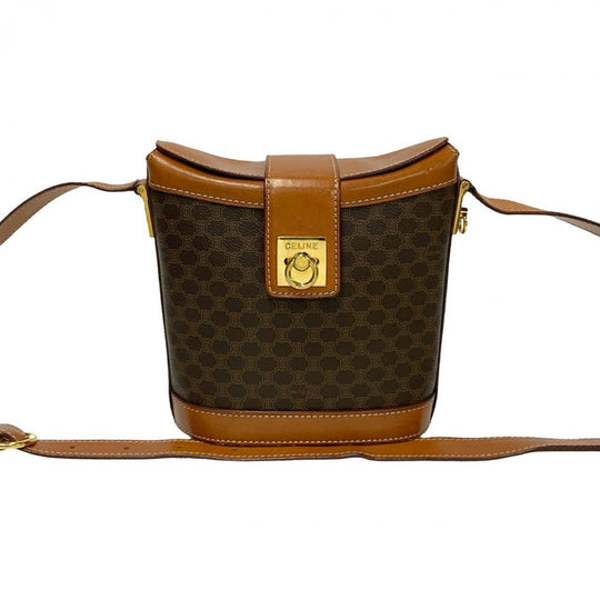 CELINE Shoulder Bag leather Brown