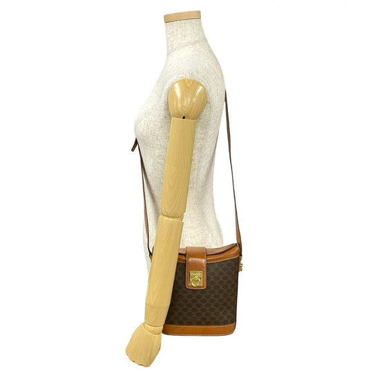 CELINE Shoulder Bag leather Brown