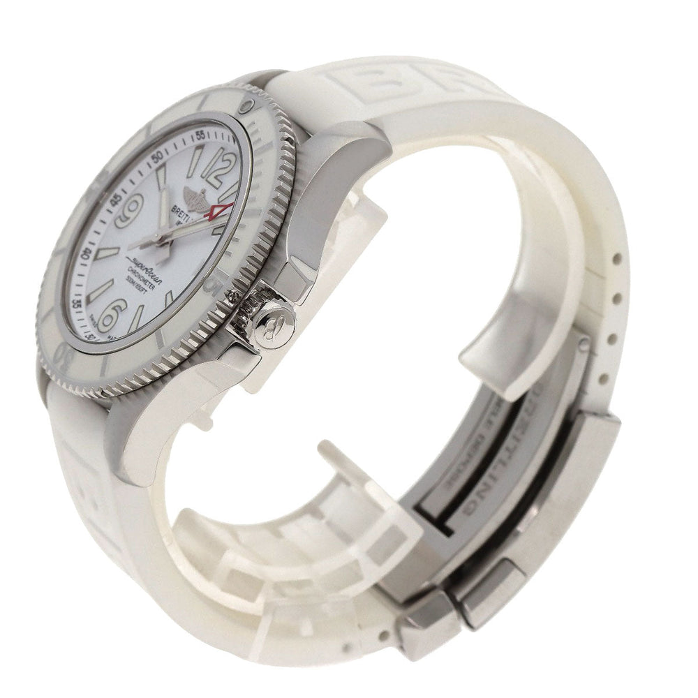 BREITLING Watches A17366 Stainless Steel, Rubber Silver Superocean 42 Date mens Used Authentic
