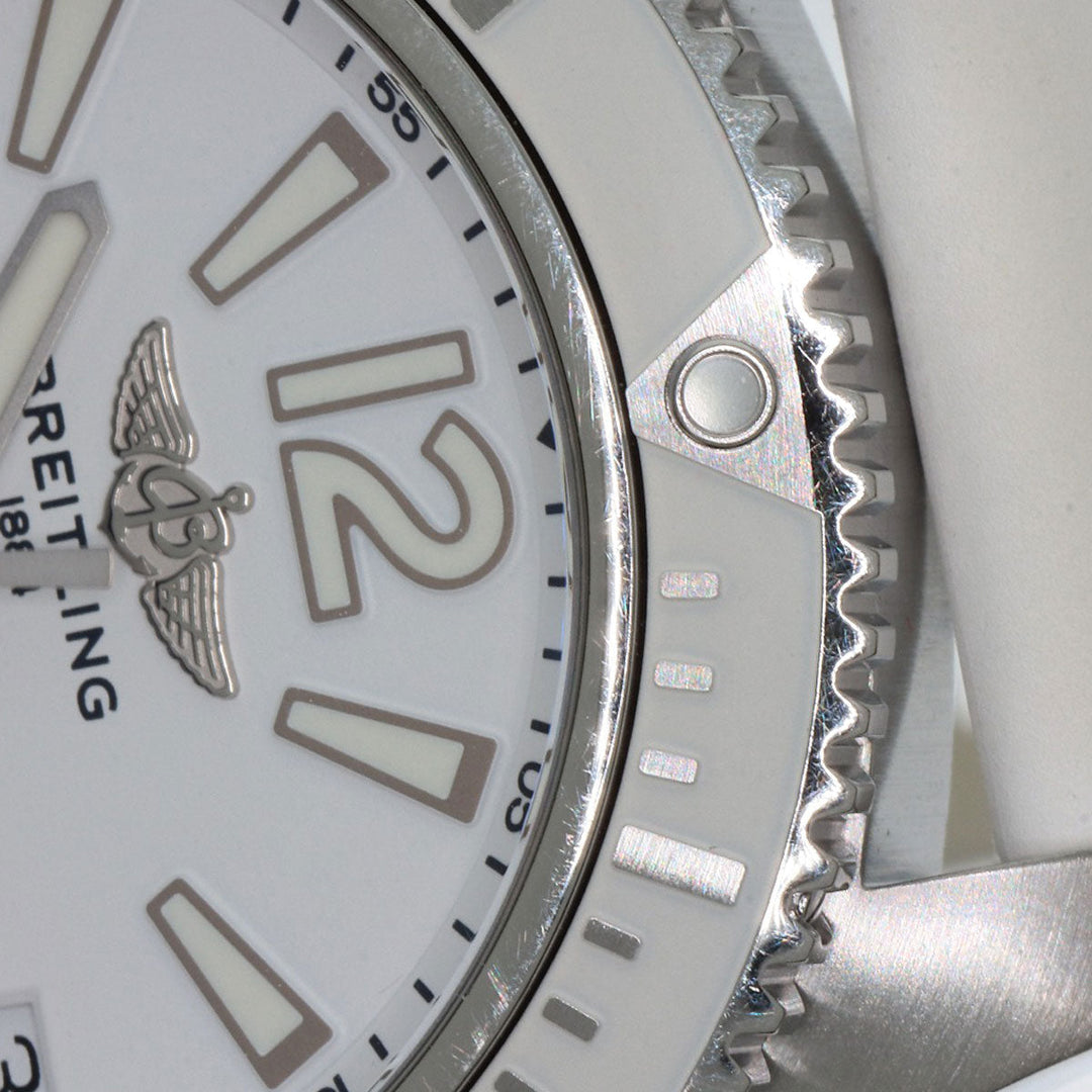 BREITLING Watches A17366 Stainless Steel, Rubber Silver Superocean 42 Date mens Used Authentic