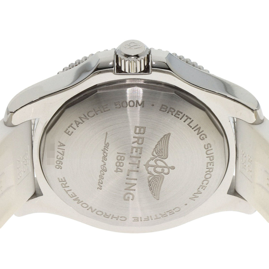 BREITLING Watches A17366 Stainless Steel, Rubber Silver Superocean 42 Date mens Used Authentic